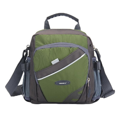 

New Unisex Nylon Crossbody Bag Waterproof Contrast Color Zipper Multi-Pockets Casual Sport Outdoor Small Shoulder Bags Handbag