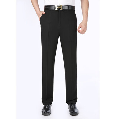 

WENGUANGUO Summer Thin Pleated Standard Edition Mens Pants 7929