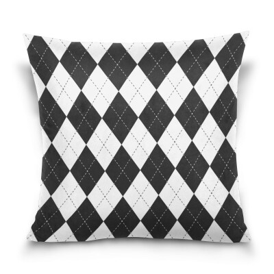 

ALAZA Throw Pillow Cover 16 X 16 inch Cushion Cover with Argyle Pattern Printed Pillowcase