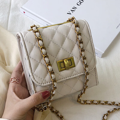 

Mini bag female 2019 summer new wave Korean version of Joker slung small diamond chain bag shoulder bag