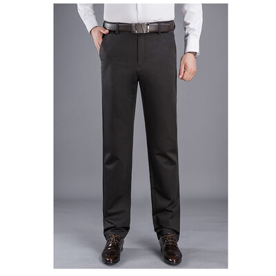 

WENGUANGUO autumn&winter thick section cotton casual pants men straight high waist loose pants 7963