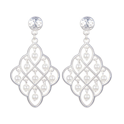 

Alloy Ear Studs with Ear Nuts Matte Style Rhombus Cadmium Free & Nickel Free & Lead Free 925 Sterling Silver Plated 65mm Pi