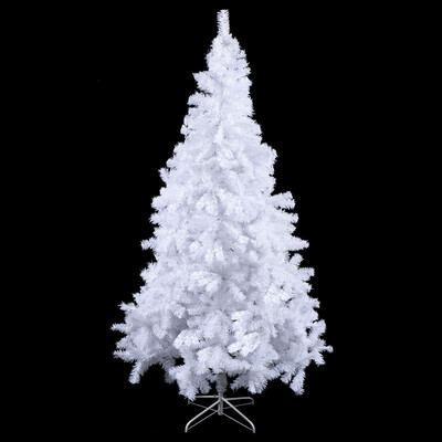 

8 ft White Artificial PVC Christmas Tree w Stand