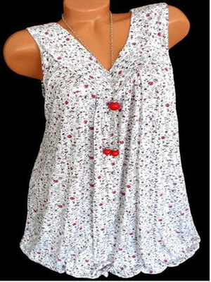 

Fashion Women Sleeveless Loose T Shirts Ladies Summer Casual Blouse Tops Shirt