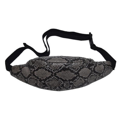 

Snake Print Waist Fanny Belt Packs Shoulder Women PU Leather Chest Bags