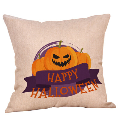 

〖Follure〗Fall Halloween Pumpkin Pillow Case Waist Throw Cushion Cover Sofa Home Decor