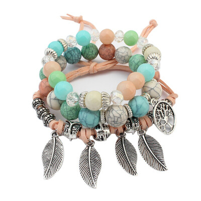 

Bohemian Retro Charm Bracelet Handwork Weaving Trendy Bracelet Summer Beach Accessories Gift