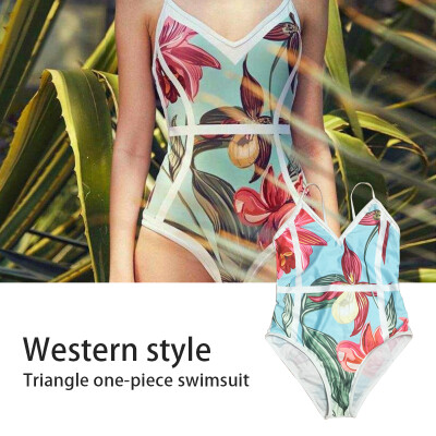 

Printed One Piece Bikini Swimsuit