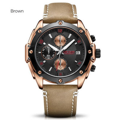 

MEGIR Watch Multifunctional Timing Dermal Quartz Watch 2074