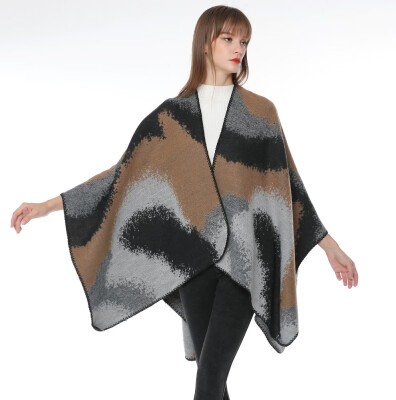 

European&American women splash ink gradient color point transition color seam shawl Amazon ebay platform cross-border sales