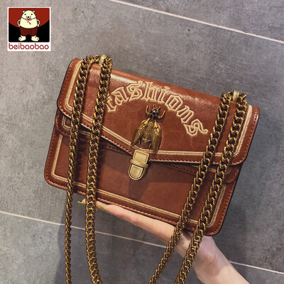 

On ins the new small bag girl 2019 new Korean version of the chain small square bag with one shoulder oblique bag tide