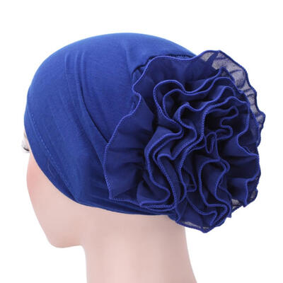 

Muslim Hijab Turban Arabic Head Scarf Flower Women Chemo Cap Cotton Bandana