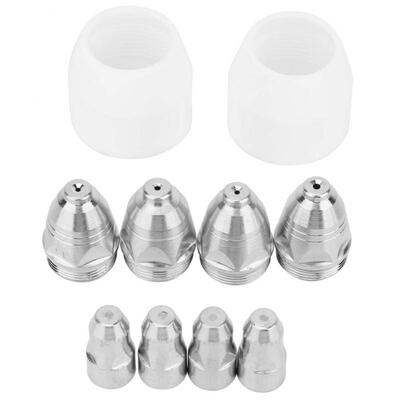

Greensen P80 10pcs Electrode Nozzle Plasma Consumable Cutter Torch Silk Electrode Tip Set