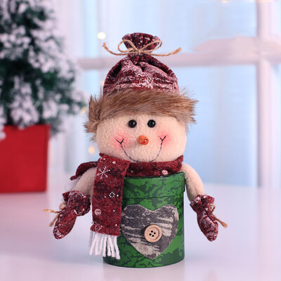 

Siaonvr Christmas Sled Shape Portable Candy Bag Cartoon Deer Pattern Apple pouch Box