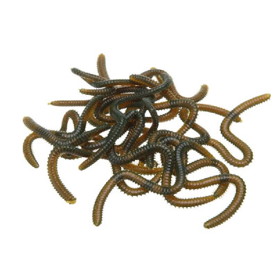 

17pcs 10cm Soft Simulation Worms Artificial Fishing Lures LifelikeTackle Baits Fishy Smell with Box RedGreen