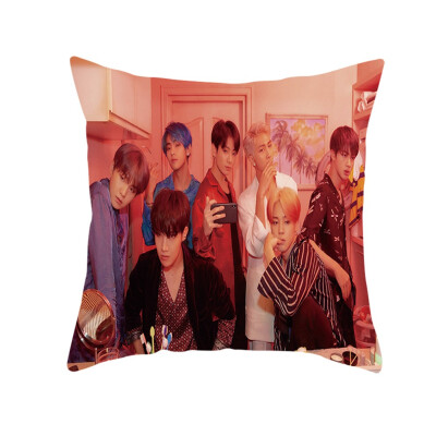 

Kpop BTS New Album MAP of The Soul Persona Concept Square Throw Pillow Cover Pillowcase Photo Printing