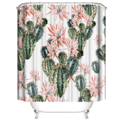 

Toponeto New Waterproof Shower Curtain with 12 Hooks 3D Printed Bathroom Polyester