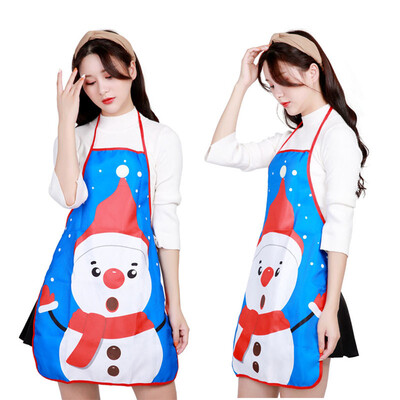 

Toponeto Christmas Personality Apron Bar Restaurant Waiter Christmas Decoration Apron