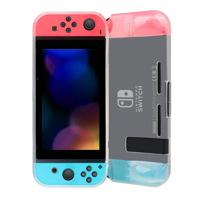 

Yoteen TPU case for Nintendo Switch Full Cover Travel Case Protective Soft TPU Built-in Comfort Padded Hand Grips Transparent