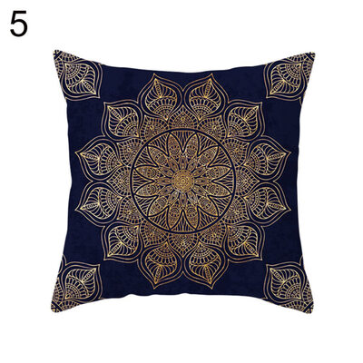

Mandala Arabesque Flower Yin Yang Pillow Case Cushion Cover Chair Sofa Decor