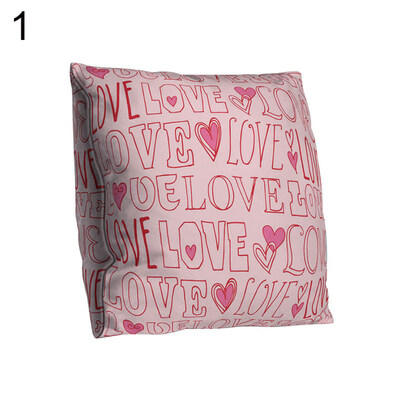 

Love Letter Square Throw Pillow Protector Case Cushion Cover Car Sofa Bed Decor