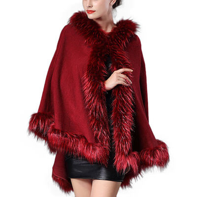 

Winter new fashion faux fur coat jacket with hood