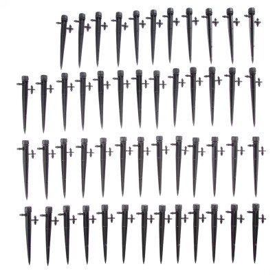 

50x Adjustable Water Flow Irrigation Drippers Sprinkler Emitter Drip System