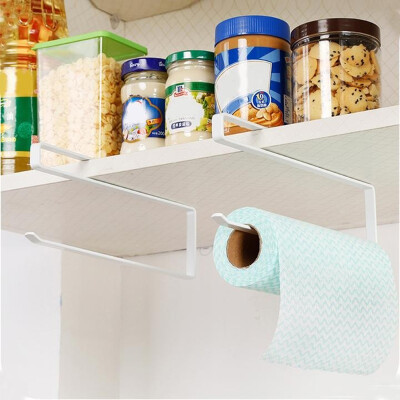 

Under Cabinet Organizer Roll Paper Towel Rack Bathroom Roll Paper Towel Hanging Holder