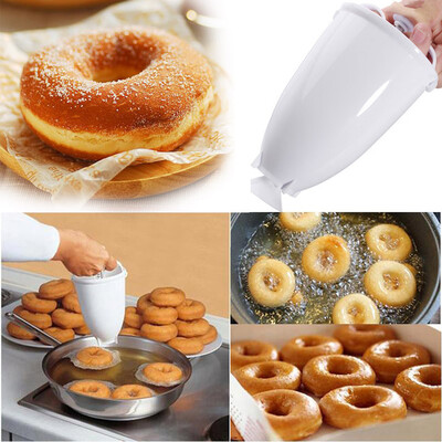 

Gobestart Plastic Doughnut Maker Machine Mold DIY Tool Kitchen Pastry Making Bake Ware