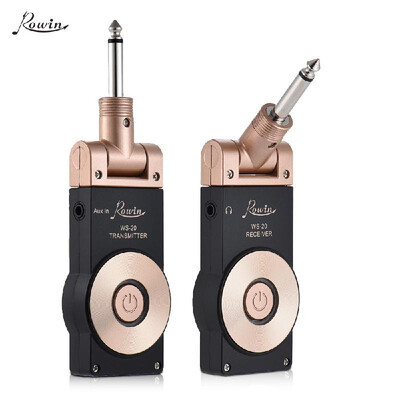 

Rowin WS-20 24G Wireless Rechargeable Electric Guitar Transmitter Receiver Set 30 Meters Transmission Range with USB Charging Cab