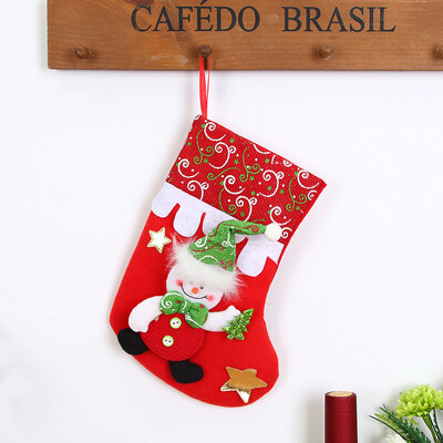 

Tailored Christmas gifts Candy Beads Christmas Santa Claus Snowman Socks Decorations A