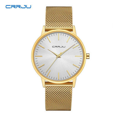 

Fashion Ultrathin Mens Watch Waterproof Quartz Wristwatches With Stainless Steel Strap