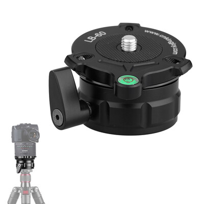 

69mm Speedy Adjustable Leveling Base Panning Level with Offset Bubble Level for All Tripods with 14" 38" Thread