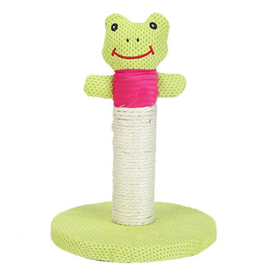 

Cute Plush Animal Sisal Cats Scratch Board Cat Tree Tower with Ring Paper