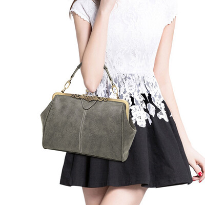 

Tailored Fashion Women Retro Handbag Crossbody Bag Shoulder Bag Messenger Bag Totes Gray