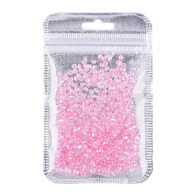 

500pcs Naked Diamond Nail Glitter Rhinestones Silver Flat Bottom Drill