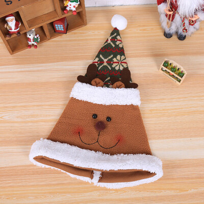 

Tailored New Christmas Holiday Stars Print Xmas Cap For Santa Claus Gifts Nonwoven Cap