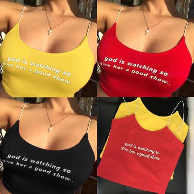 

Summer Women Casual Low-cut Tank Tops Vest Blouse Sleeveless Crop Top Shirt