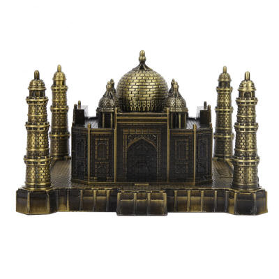 

Greensen India Taj Mahal Model Metal World Famous Landmark Building Model Home Office Decor Ornaments