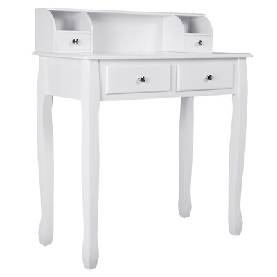 

White Vanity Makeup Dressing Table with 4 Drawers