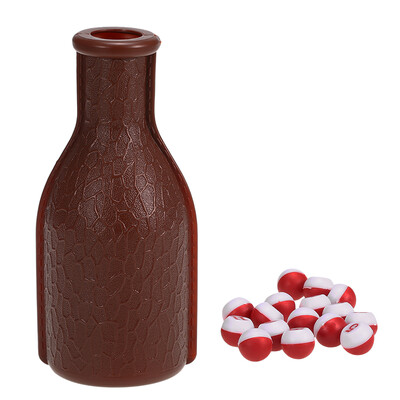 

Billiard Tally Bottle Plastic Pool Shaker Bottle Kelly Pill Pool Billiard Depot Bottle with 16 Numbered Peas