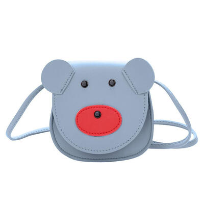 

Cute Kids Girls Shoulder Bags PU Leather Cartoon Bear Pattern Crossbody Bag