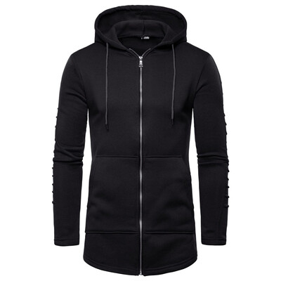 

Mens Casual Tops Slim Fit Hoodie Zip-Up Long Sleeve Active Jersey Hooded Jackets