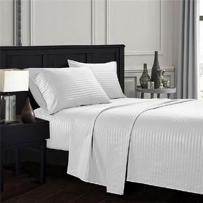 

Elegant Comfort Pure Color Embossed Collection 4-Piece Bed Sheet Bed-cover & Pillowcase Set