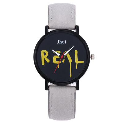 

Ladies Casual Watches Women Simple Design Mechanical Gear Dial Leather Band Analog Quartz Wrist Watches Digital Relogio &Ff