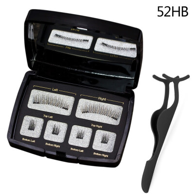 

Magnetic False Eyelashes Set 3D False Reusable Magnet Fake Eyelashes Kit Makeup Tool With Eyelash Tweezers