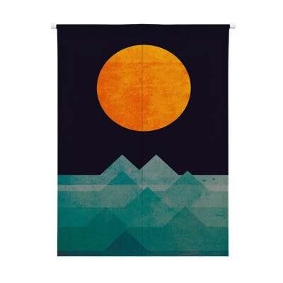

Use Sun Design Japanese Style Doorway Curtain Cotton And Linen Printed Hanging Tapestry For Home Decoration