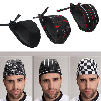 

Comfortable Cook Adjustable Mens Kitchen Baker Chefs Elastic Cap Hat Catering