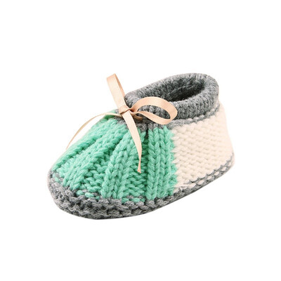 

Baby Boy Girl Plush Shoes Covers Newborn Baby Boy Girl Winter Warm Knitting Boots Socks Shoe Covers