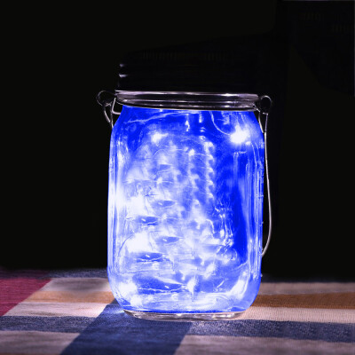 

〖Follure〗LED Fairy Light Solar Powered For Mason Jar Lid Insert Changing Garden Decor BU